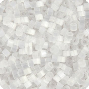 DB-0635 5.2 Grams of 11/0 Crystal Silk Satin White Delica Beads