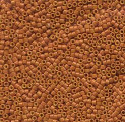 DB-0653 5.2 Grams of 11/0 Dyed Opaque Pumpkin Delica Beads