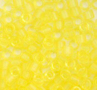 DB-0710 5.2 Grams of 11/0 Transparent Yellow Delica Beads