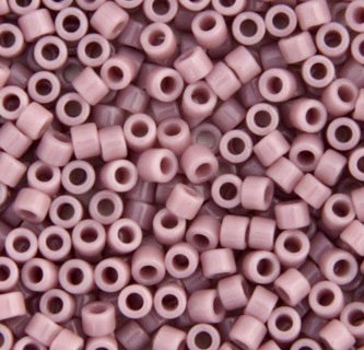 DB-0728 5.2 Grams of 11/0 Opaque Mauve Delica Beads