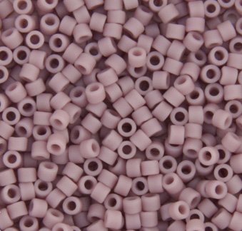 DB-0758 5.2 Grams of 11/0 Matte Opaque Lilac Delica Beads