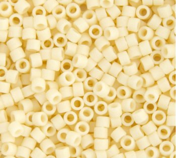 DB-0762 5.2 Grams of 11/0 Matte Opaque Dark Cream Delica Beads