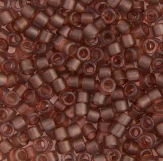 DB-0772 5.2 Grams of 11/0 Matte Transparent Cinnamon Delica Beads