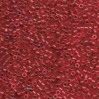 DB-0774 5.2 Grams of 11/0 Matte Transparent Dyed Red Miyuki Delica Beads