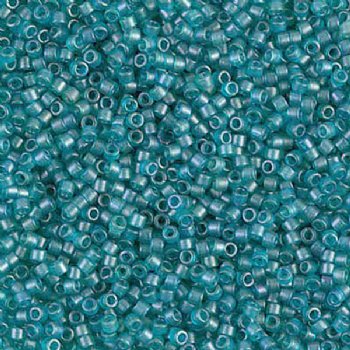 DB-0788 5.2 Grams of 11/0 Matte Transparent Dyed Blue Zircon Delica Beads