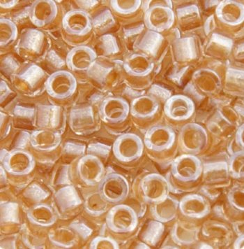 DB-0901 5.2 Grams of 11/0 Sparkling Golden Honey Lined Crystal Delica Beads