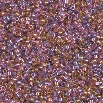 DB-0982 5.2 Grams of 11/0 Sparkling Purple Lined Rose Gold Delica Beads