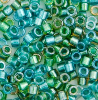 DB-0984 5.2 Grams of 11/0 Sparkling Aqua Lined Teal Delica Beads
