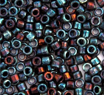 DB-1003 5.2 Grams of 11/0 Metallic Blue / Purple AB Delica Beads