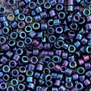DB-1005 5.2 Grams of 11/0 Metallic Royal Purple AB Delica Beads