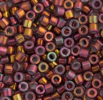 DB-1013 5.2 Grams of 11/0 Metallic Bronze Violet AB Delica Beads