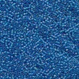 DB10-0862 5.2 Grams of 10/0 Transparent Matte Light Blue AB Delica Beads