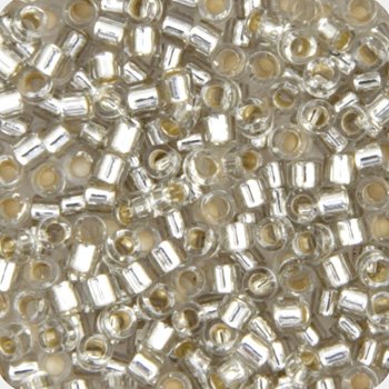 DB-1211 5.2 Grams of 11/0 Silverlined Grey Mist Delica Beads