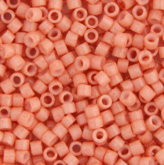 DB-1363 5.2 Grams of 11/0 Opaque Dyed Salmon Delica Beads