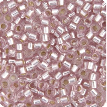 DB-1433 5.2 Grams of 11/0 Silverlined Pale Pink Blush Delica Beads