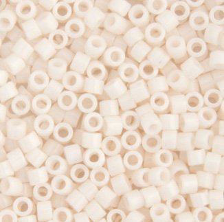 DB-1490 5.2 Grams of 11/0 Opaque White Bisque Delica Beads