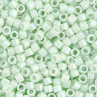 DB-1506 5.2 Grams of 11/0 Opaque Light Mint AB Delica Beads