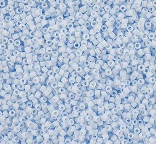 DB-1517 5.2 Grams of 11/0 Opaque Matte Light Sky Blue Delica Beads
