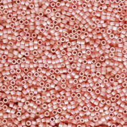 DB-1523 5.2 Grams of 11/0 Opaque Matte Light Salmon AB Delica Beads
