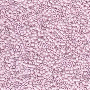 DB-1524 5.2 Grams of 11/0 Opaque Matte Rose AB Delica Beads