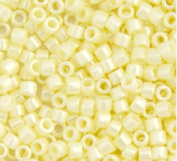 DB-1531 5.2 Grams of 11/0 Opaque Pale Yellow Ceylon Delica Beads