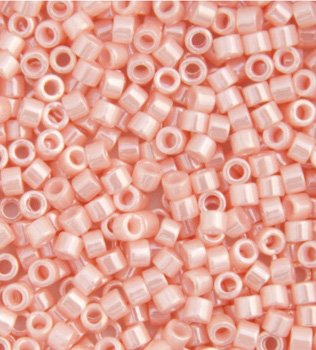 DB-1533 5.2 Grams of 11/0 Opaque Ceylon Light Salmon Delica Beads