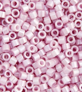 DB-1534 5.2 Grams of 11/0 Opaque Ceylon Pale Rose Delica Beads