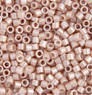 DB-1535 5.2 Grams of 11/0 Opaque Ceylon Pink Champagne Delica Beads
