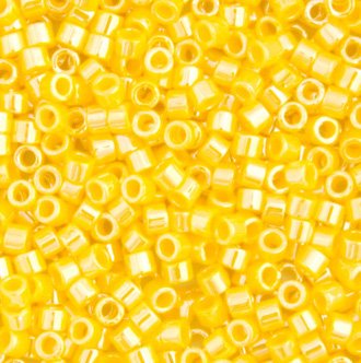DB-1562 5.2 Grams of 11/0 Opaque Canary Yellow Luster Delica Beads