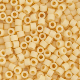 DB-1581 5.2 Grams of 11/0 Opaque Matte Ivory Pear Delica Beads