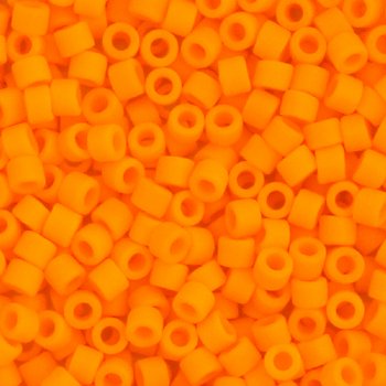 DB-1583 5.2 Grams of 11/0 Matte Opaque Mandarin Orange Delica Beads