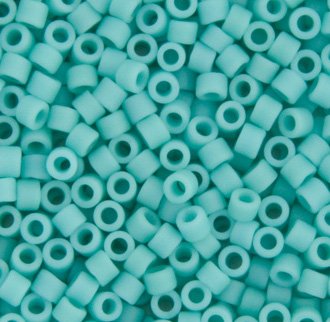 DB-1586 5.2 Grams of 11/0 Opaque Matte Seagreen Delica Beads