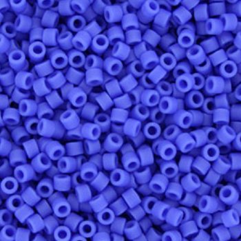 DB-1588 5.2 Grams of 11/0 Opaque Matte Blue Cyan Delica Beads