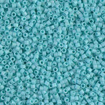 DB-1595 5.2 Grams of 11/0 Opaque Matte Sea Opal AB Delica Beads
