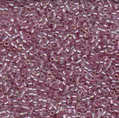 DB-1673 5.2 Grams of 11/0 Pearl Lined Pink AB Delica Beads