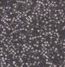 DB-1818 5.2 Grams of 11/0 Dyed Rustic Grey Silk Satin Delica Beads