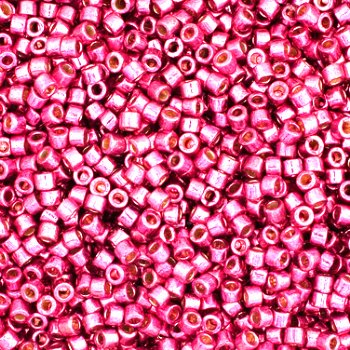 DB-1840 5.2 Grams of 11/0 Duracoat Galvanized Hot Pink Delica Beads