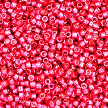DB-1841 5.2 Grams of 11/0 Duracoat Galvanized Light Cranberry Delica Beads