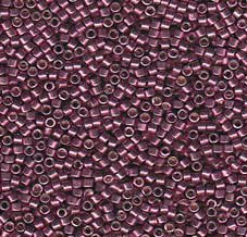 DB-1849 5.2 Grams of 11/0 Duracoat Galvanized Magenta Delica Beads