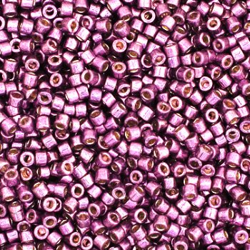 DB-1850 5.2 Grams of 11/0 Duracoat Galvanized Eggplant Delica Beads