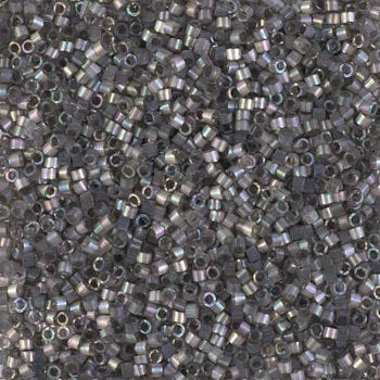 DB-1872 5.2 Grams of 11/0 Silk Inside Dyed Rustic Grey AB Delica Beads