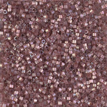 DB-1878 5.2 Grams of 11/0 Silk Inside Dyed Rose Topaz AB Delica Beads