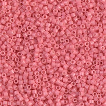 DB-2115 5.2 Grams of 11/0 Duracoat Opaque Dyed Guava Delica Beads