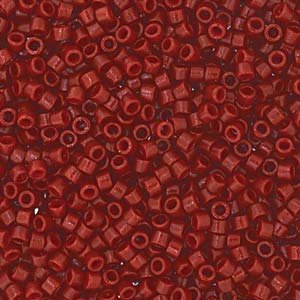 DB-2120 5.2 Grams of 11/0 Duracoat Opaque Dyed Maroon Delica Beads