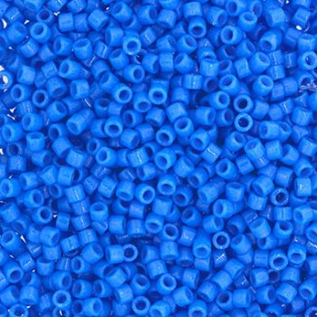 DB-2134 5.2 Grams of 11/0 Duracoat Opaque Dyed Cerulean Blue Delica Beads