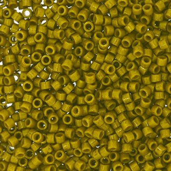 DB-2141 5.2 Grams of 11/0 Duracoat Opaque Dyed Olive Delica Beads