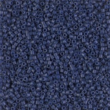DB-2143 5.2 Grams of 11/0 Duracoat Dyed Navy Blue Delica Beads