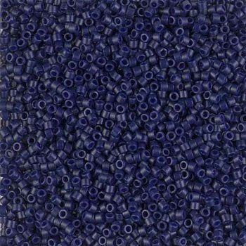 DB-2144 5.2 Grams of 11/0 Duracoat Opaque Dyed Cobalt Blue Delica Beads