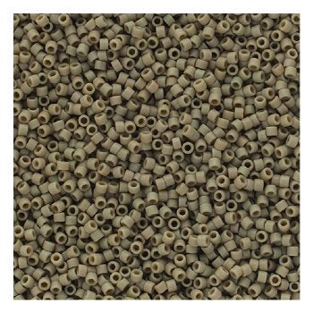 DB-2282 5.2 Grams of 11/0 Opaque Frosted Glazed Matte Grey Delica Beads