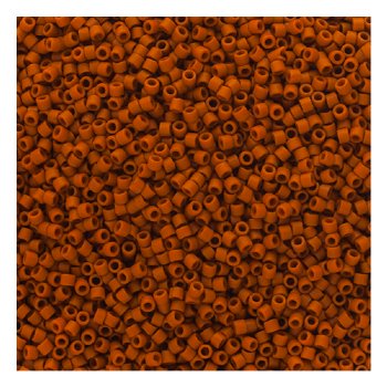 DB-2287 5.2 Grams of 11/0 Opaque Frosted Glazed Matte Light Red Delica Beads
